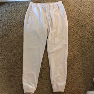 Under Armour light gray athletic joggers